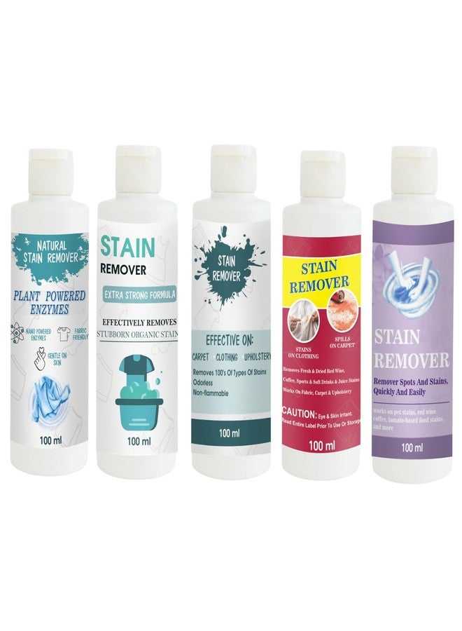 TOOVUS Stain Remover Combo Pack of Shirt, Doll, Sky, Red and Purple Stain Remover | Multi-Surface Cleaning Solution for Clothes, Fabrics, Upholstery (100 g Each) - Image 1